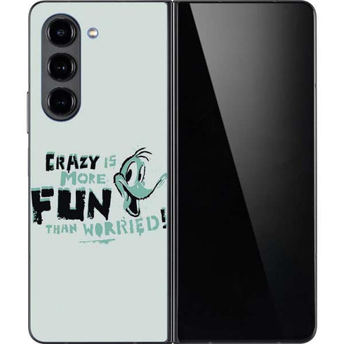 Looney Tunes Daffy Duck Crazy Galaxy Z Fold5 5G Skin